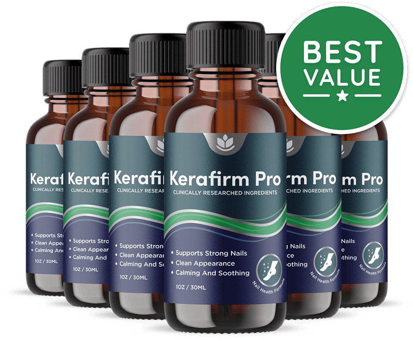 Kerafirm Pro 6-bottle best value package — start your daily nail care routine today