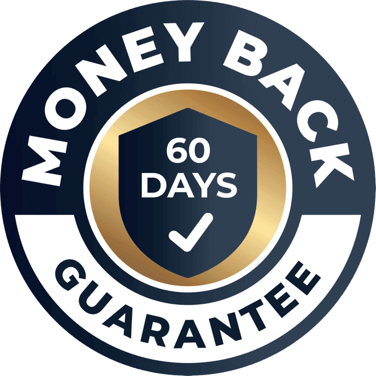Kerafirm Pro 60-day money-back guarantee badge